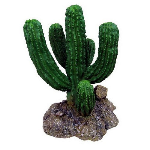 Weco, Weco Products Badlands Saguaro Rock Terrarium Ornament, 1 Each / 7.4 Inches (Brown / Green)