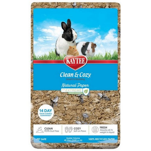 Kaytee Clean & Cozy Natural Paper with Extreme Odor Control Bedding 40 Liters by Kaytee