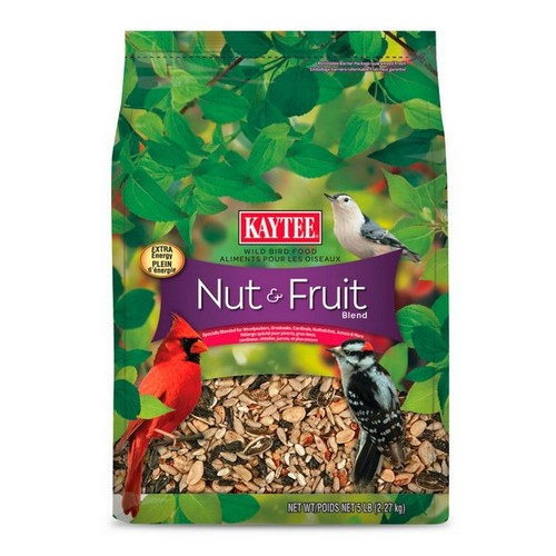 Kaytee, Kaytee Nut & Fruit Blend Food, Stand-up Bag,  5 Lbs