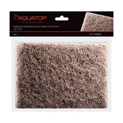 Aquatop Ammonia Removing Poly-fiber Filter Pad 1 Each / 18 X 10 by Aquatop