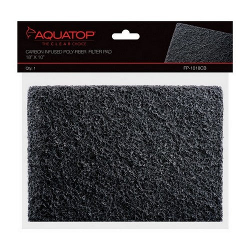 Aquatop Carbon Infused Poly-Fiber Filter Pad 1 Each / 18 X 10 by Aquatop