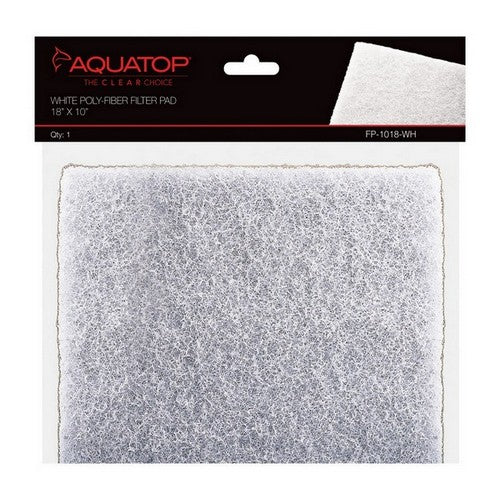 Aquatop, Aquatop White Poly Fiber Media Pad, 1 Each / 18 X 10, White
