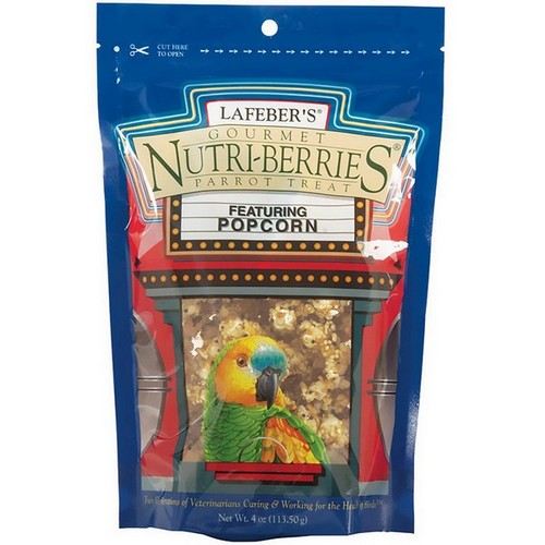 Lafeber, Lafeber Company Nutri-Berries Popcorn Parrot Treat, 4 Oz