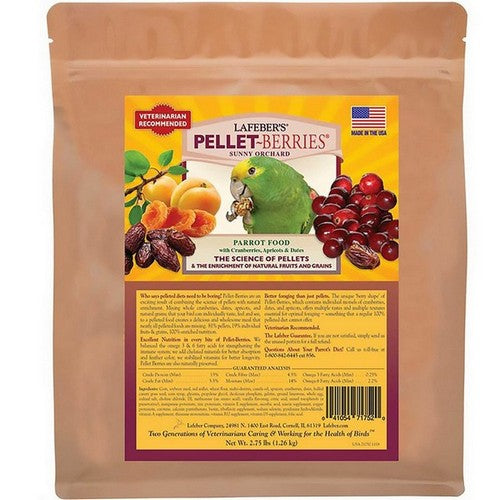 Lafeber, Lafeber Company Pellet-Berries Sunny Orchard Parrot Food, 2.75 Lbs