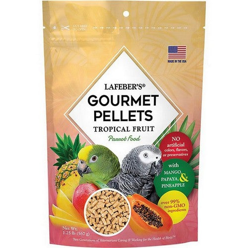 Lafeber, Lafeber Company Tropical Fruit Gourmet Pellets Parrot Bird Food, 1.25 Lbs
