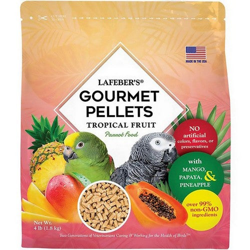 Lafeber, Lafeber Company Tropical Fruit Gourmet Pellets Parrot Bird Food, 4 Lbs