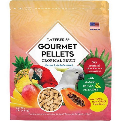 Lafeber, Lafeber Company Tropical Fruit Gourmet Pellets Macaw Bird Food, 4 Lbs