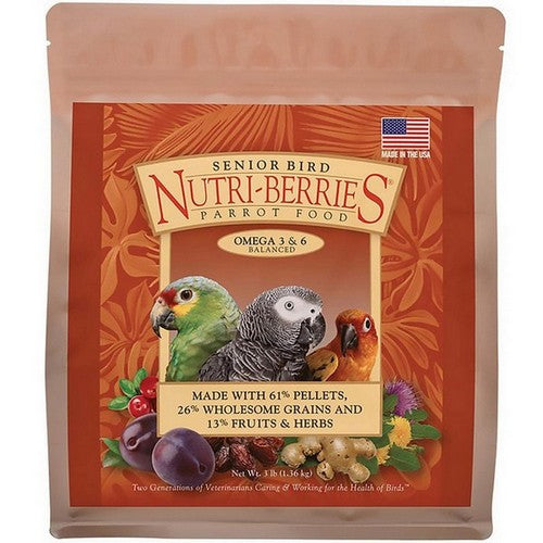 Lafeber, Lafeber Company Senior Bird Nutri-Berries Parrot Food, 3 Lbs