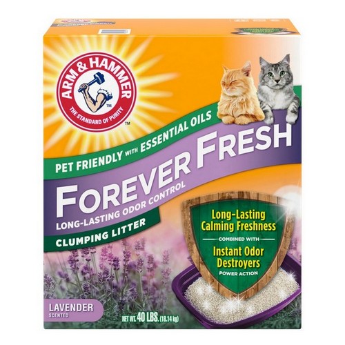 Arm & Hammer, Arm & Hammer Forever Fresh Clumping Lavender Cat Litter, 40 Lbs