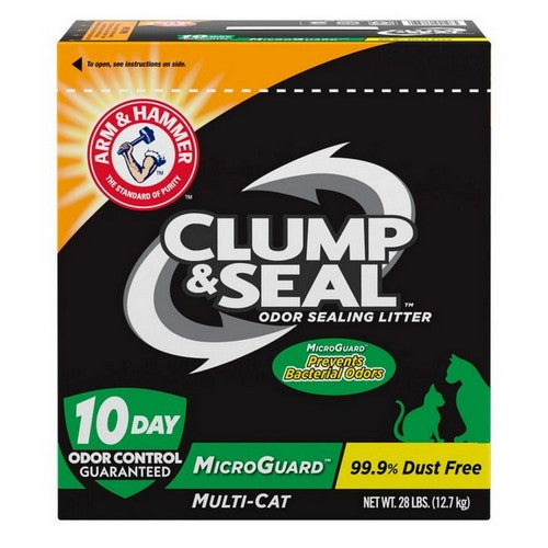 Arm & Hammer, Arm & Hammer Clump & Seal Microguard Cat Litter, 28 Lbs