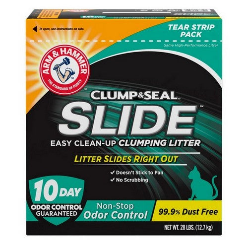 Arm & Hammer Slide Non-Stop Odor Control Clumping Cat Litter 28 Lbs by Arm & Hammer