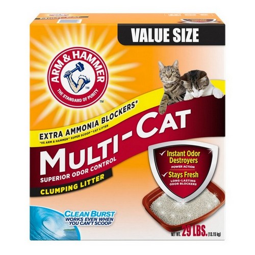 Arm & Hammer Multi-Cat Odor Control Clumping Cat Litter 29 Lbs by Arm & Hammer