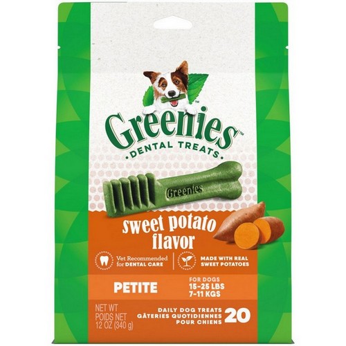 Greenies, Greenies Dog Dental Treats, Petite, Sweet Potato,  12 Ounces, 20 Count