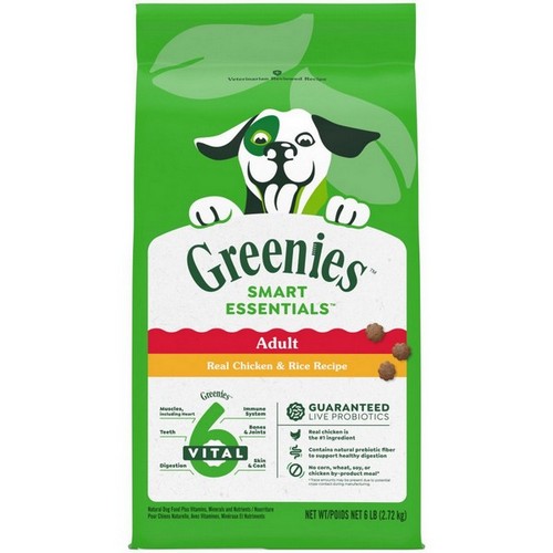 Greenies, Greenies Smart Essentials Adult Dry Dog Food, Chicken & Rice,  6 Lbs