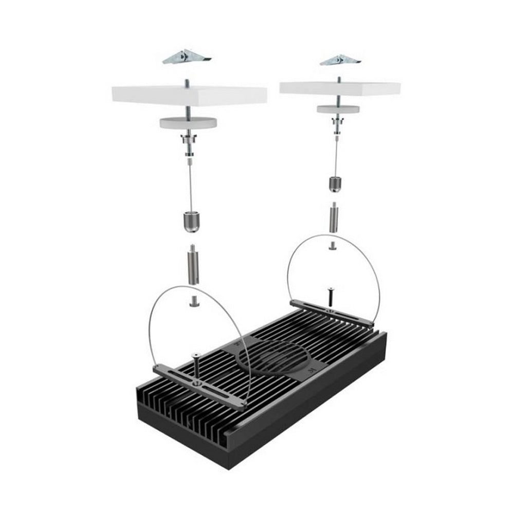 Aqua Illumination HMS Hydra Single Light Hanging Kit 1 Each / Black by Aqua Illumination