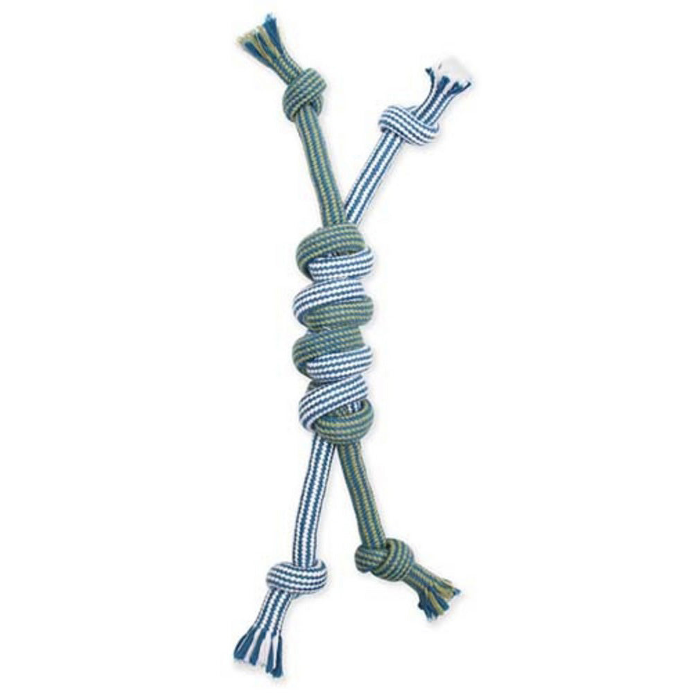 Mammoth Pet Products, Mammoth Pet Products Flossy Chews Extra Double Rope Monkey Fist Bar Dog Toy, 1 Each / Small, 12Inches