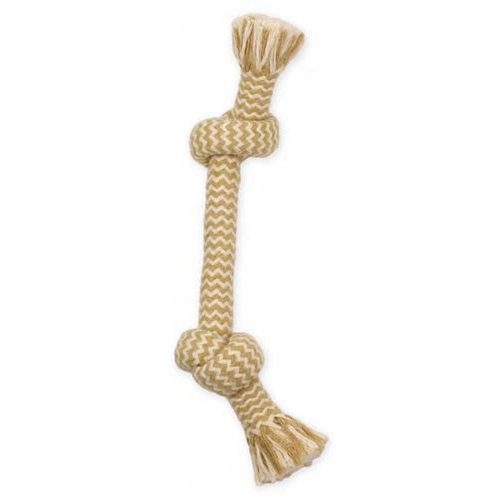 Mammoth Pet Products, Mammoth Pet Products Flossy Chews EXTRA Peanut Butter Scented Dog Toy, 2 Knot Bone,  Medium, 12Inches