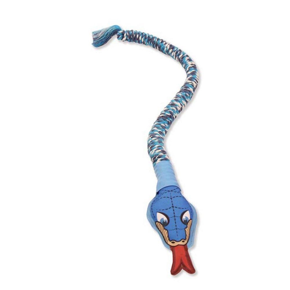 Mammoth Pet Products, Mammoth Pet Products SnakeBiter Dog Toy With Squeaky Head, Assorted,  28 Inches, Small