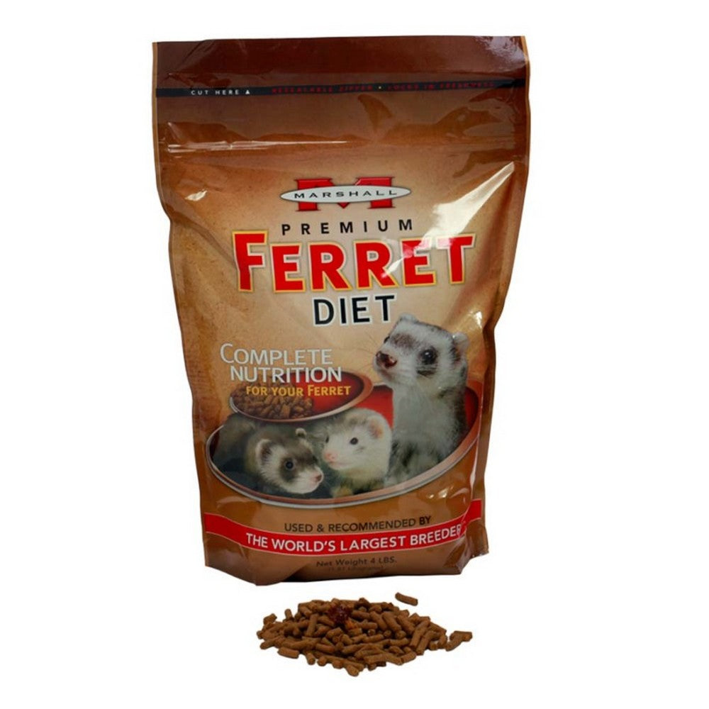 Marshall, Marshall Pet Products Premium Ferret Diet Dry Food, 18 Lbs