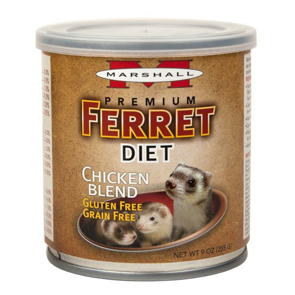 Marshall, Marshall Pet Products Premium Ferret Diet Chicken Blend Canned, 9 Oz