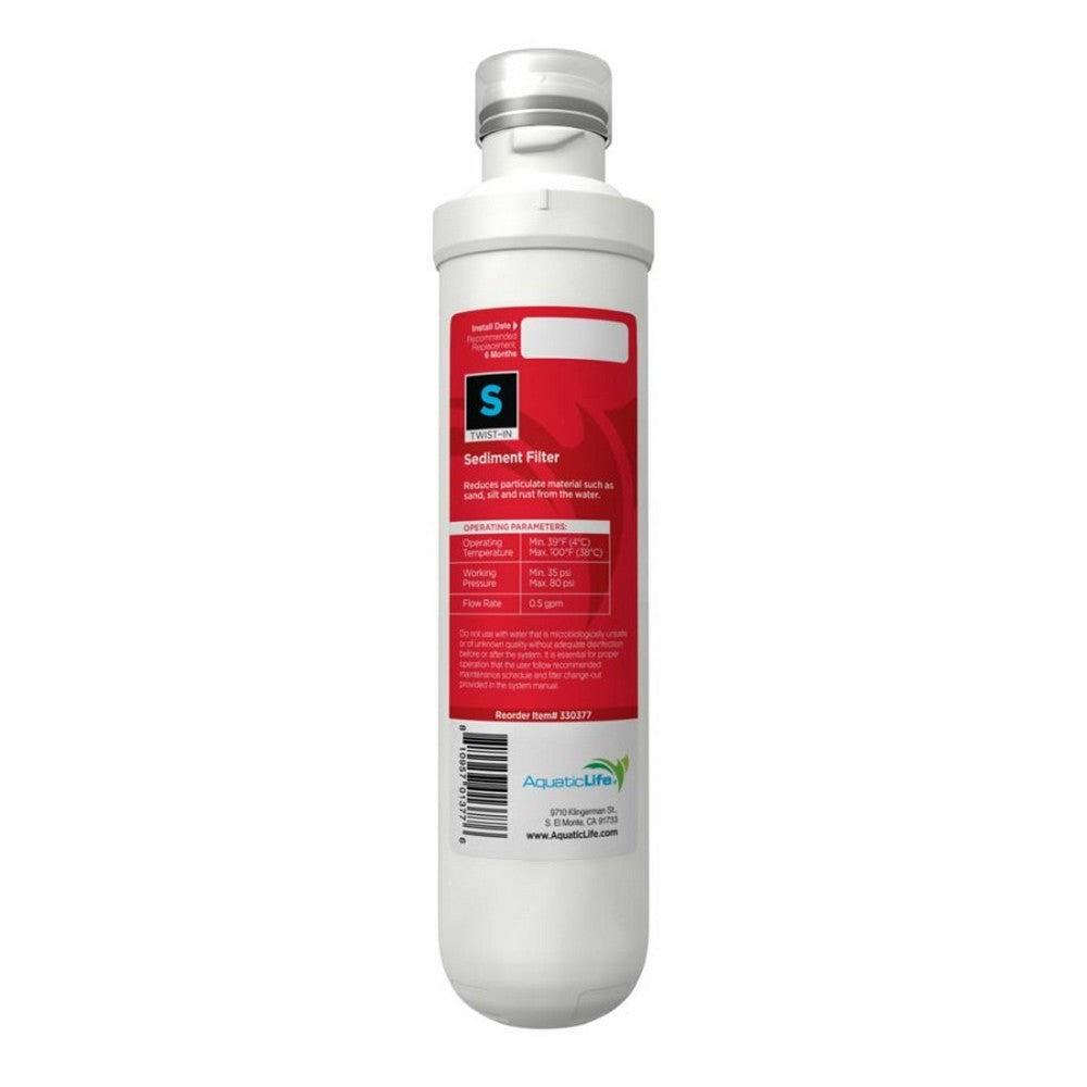 Aquatic Life Twist-In Sediment Filter Cartridge 1 Each by Aquatic Life