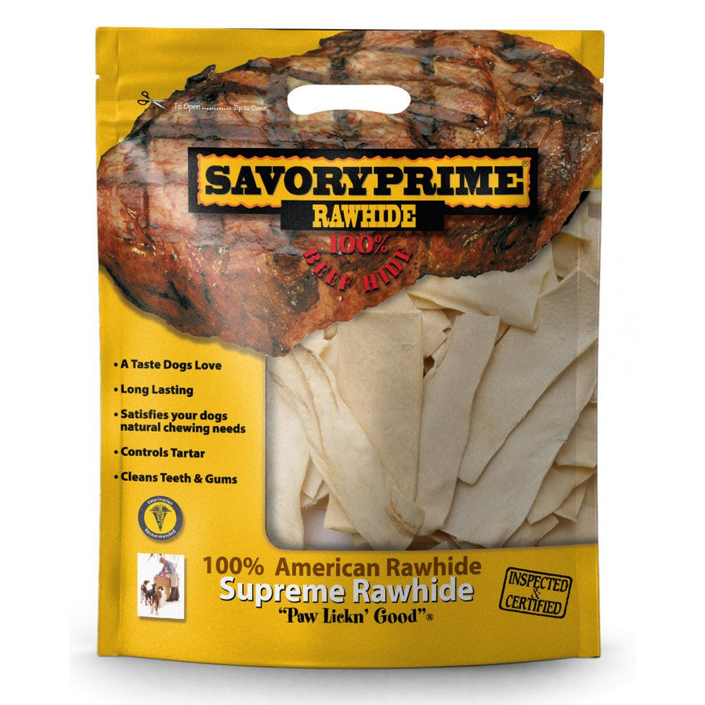 Savory Prime, Savory Prime Supreme Rawhide Chips, Natural,  32 Ounces
