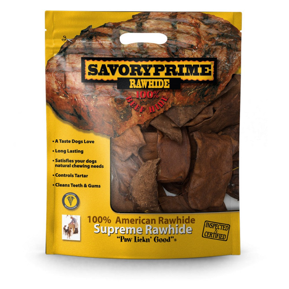 Savory Prime, Savory Prime Supreme Rawhide Chips, Beef,  2 Lbs