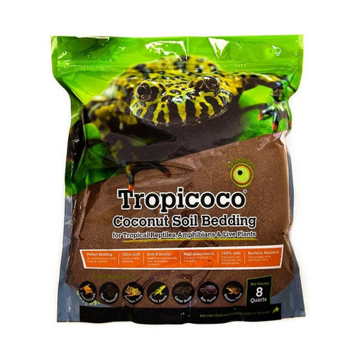 Galapagos, Galapagos Tropicoco Coconut Soil Bedding Substrate, Pouch, Brown,  8 Quarts