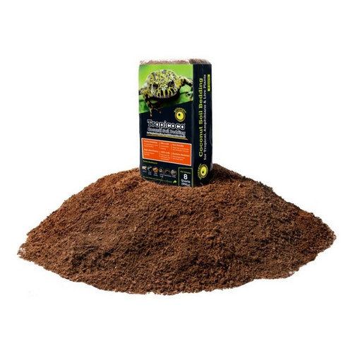 Galapagos, Galapagos Tropicoco Coconut Soil Bedding Substrate, Brick, Brown,  8 Quarts, 1 Pack
