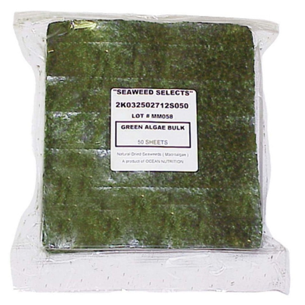 Ocean Nutrition, Ocean Nutrition Green Marine Seaweed Algae Fish Food, 150 Grams, 50 Count