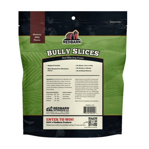 Redbarn Pet Products, Redbarn Pet Products Natural Bully Slices Dog Treat, Hickory BBQ,  9 Ounces