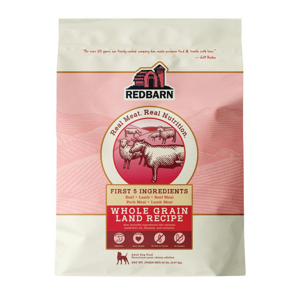 Redbarn Pet Products, Redbarn Pet Products Whole Grain Dry Dog Food, Land,  22 Lbs