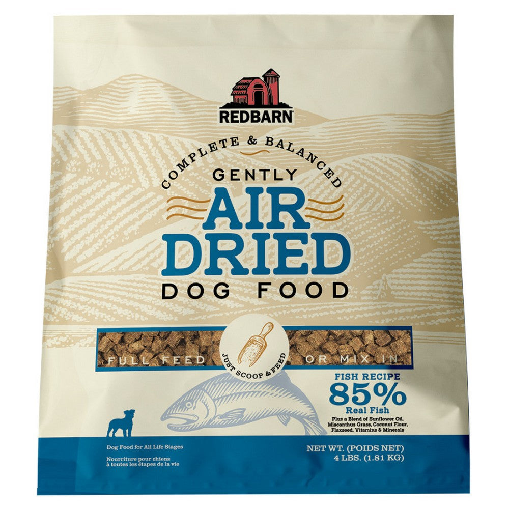Redbarn Pet Products Complete & Balanced Air Dried Dog Food Fish,  4 Lbs by Redbarn Pet Products