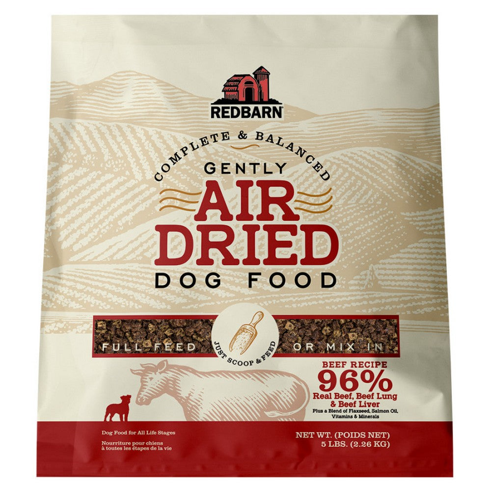 Redbarn Pet Products Complete & Balanced Air Dried Dog Food Beef,  5 Lbs by Redbarn Pet Products