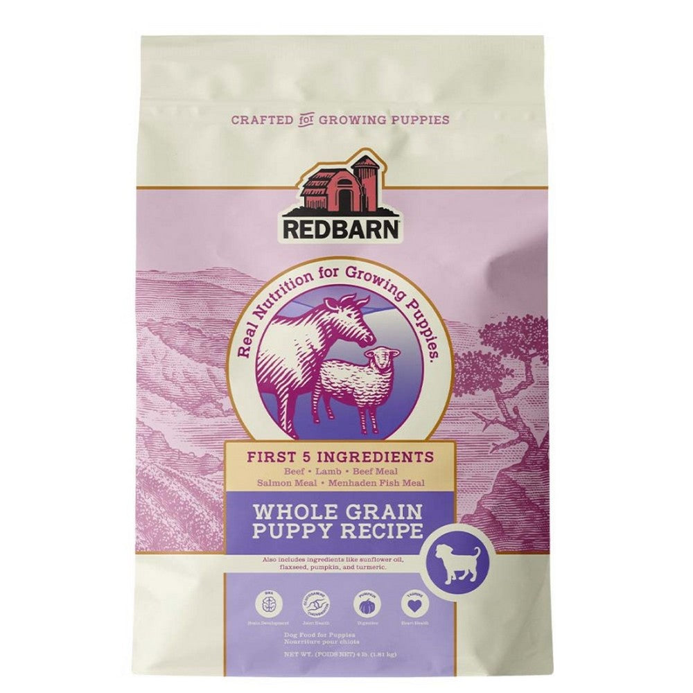 Redbarn Pet Products, Redbarn Pet Products Whole Grain Puppy Dog Food, 4 Lbs