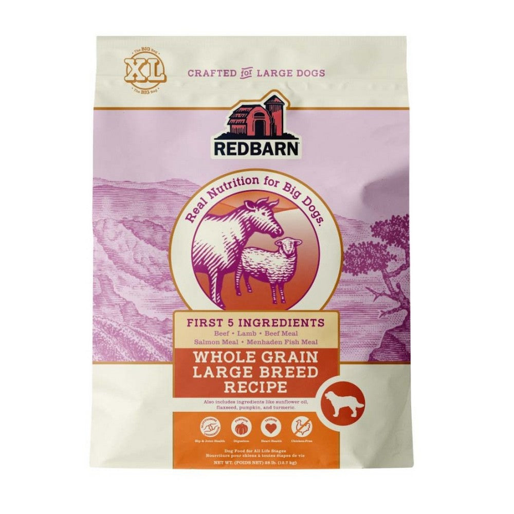 Redbarn Pet Products, Redbarn Pet Products Whole Grain Large Breed Dry Dog Food, Beef & Lamb,  28 Lbs