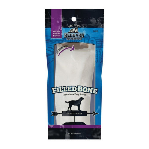 Redbarn Pet Products, Redbarn Pet Products Filled Bone Dog Treat, Peanut Butter,  10 Inches, Large