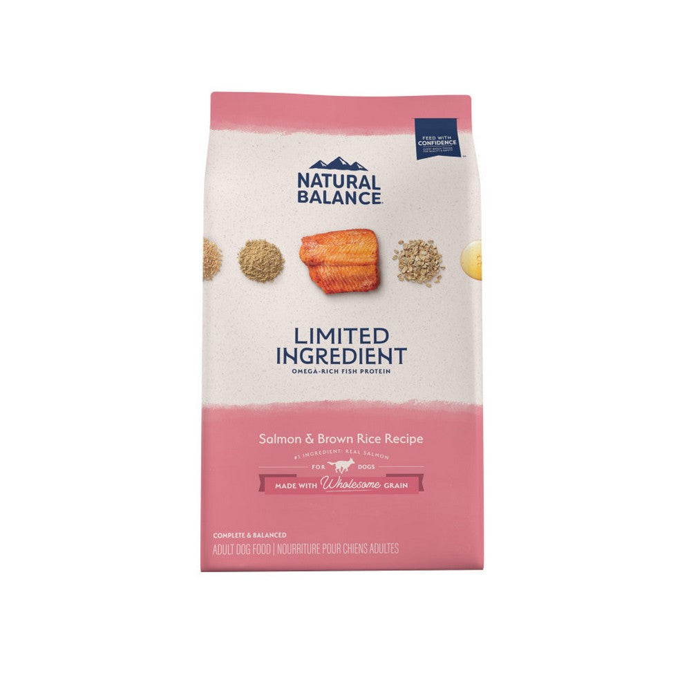 Natural Balance Pet Foods, Natural Balance Pet Foods Limited Ingredient Dry Dog Food, Salmon & Brown Rice,  24 Lbs