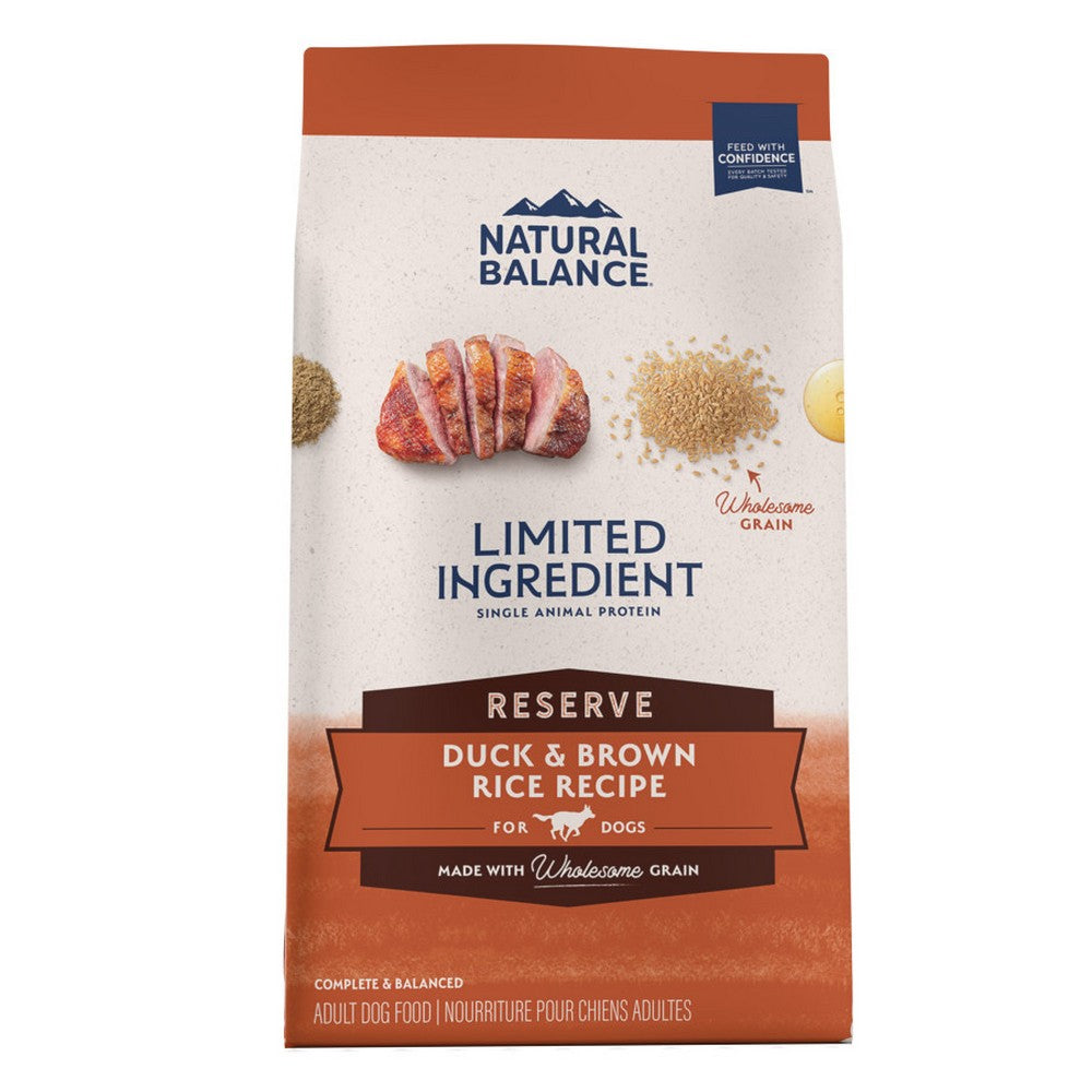 Natural Balance Pet Foods, Natural Balance Pet Foods Limited Ingredient Reserve Dry Dog Food, Duck & Brown Rice,  22 Lbs