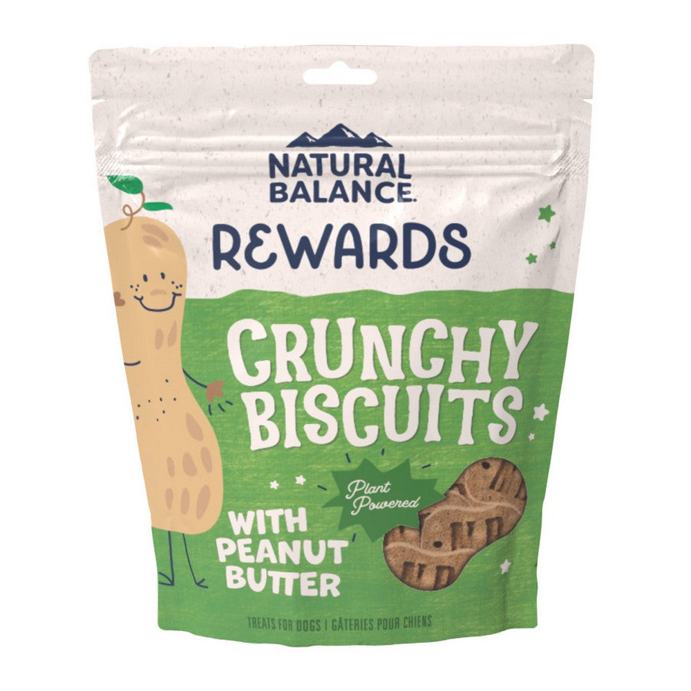 Natural Balance Pet Foods, Natural Balance Pet Foods Rewards Crunchy Biscuits Dog Treats, Peanut Butter,  14 Ounces