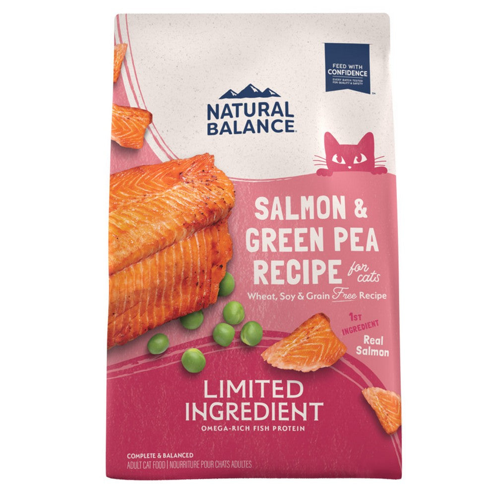Natural Balance Pet Foods, Natural Balance Pet Foods Limited Ingredient Grain Free Dry Cat Food, Green Pea & Salmon,  4 Lbs