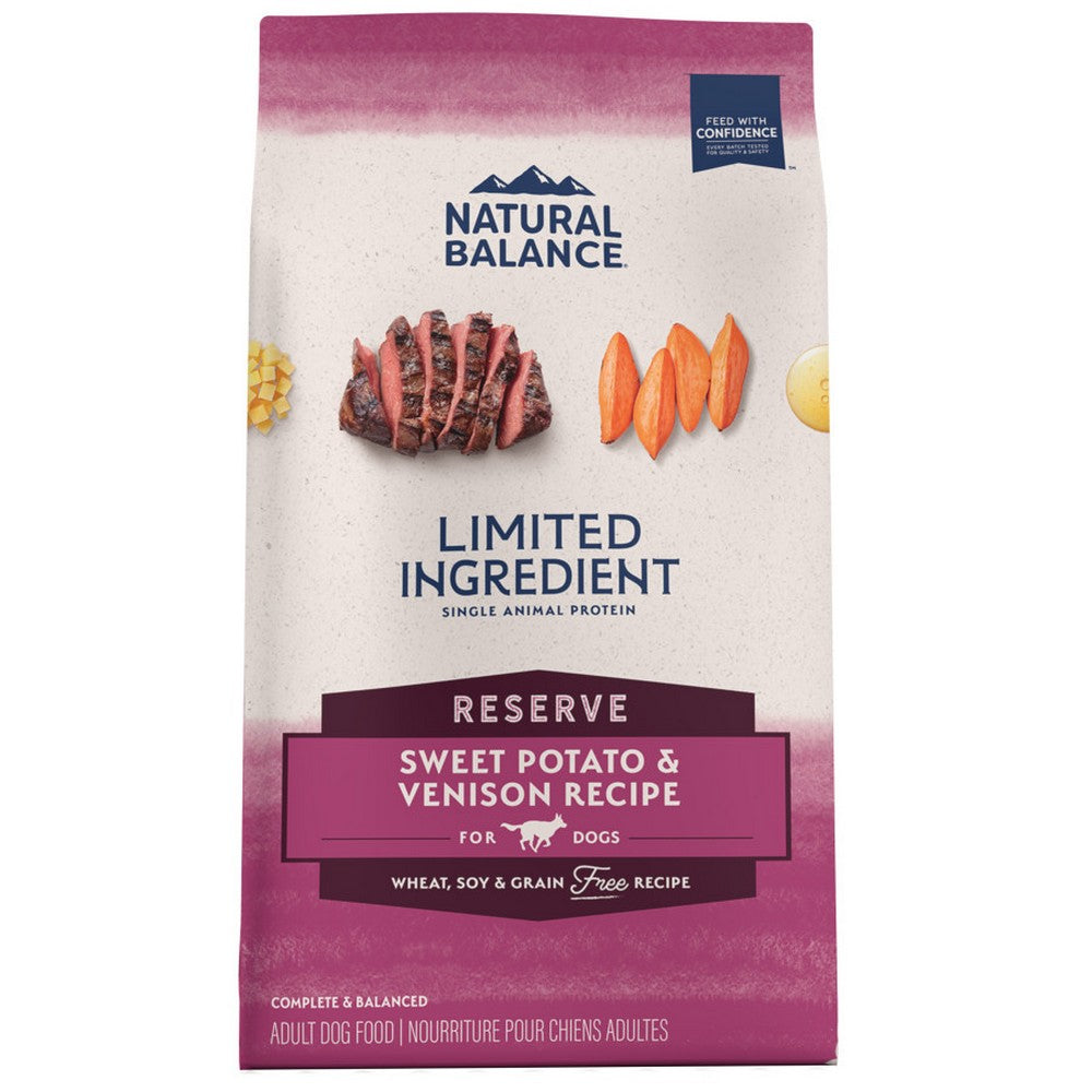 Natural Balance Pet Foods, Natural Balance Pet Foods Limited Ingredient Reserve Grain Free, Sweet Potato & Venison,  4 Lbs