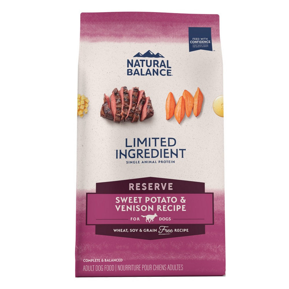Natural Balance Pet Foods, Natural Balance Pet Foods Limited Ingredient Reserve Grain Free, Sweet Potato & Venison,  22 Lbs