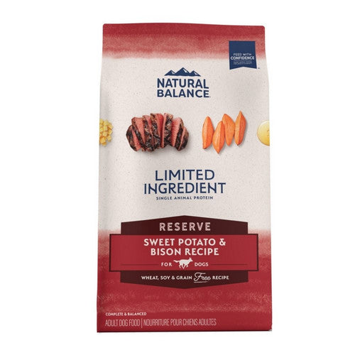 Natural Balance Pet Foods, Natural Balance Pet Foods Limited Ingredient Reserve Grain Free, Sweet Potato & Bison,  12 Lbs