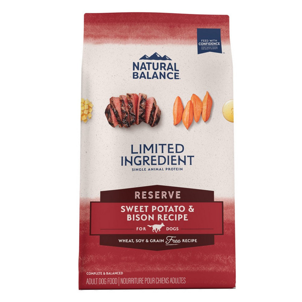 Natural Balance Pet Foods, Natural Balance Pet Foods Limited Ingredient Reserve Grain Free, Sweet Potato & Bison,  22 Lbs