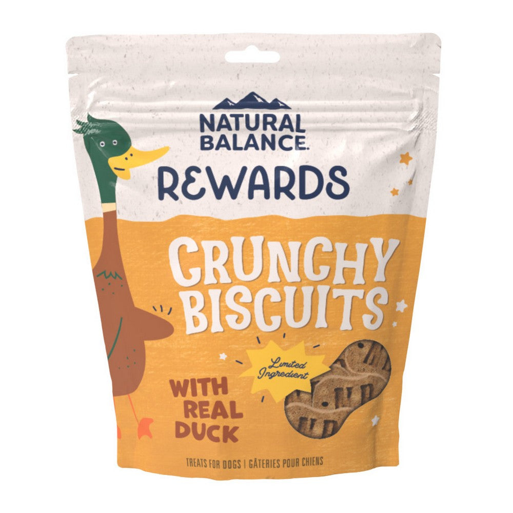 Natural Balance Pet Foods, Natural Balance Pet Foods Rewards Crunchy Biscuits Dog Treats, Duck,  14 Ounces