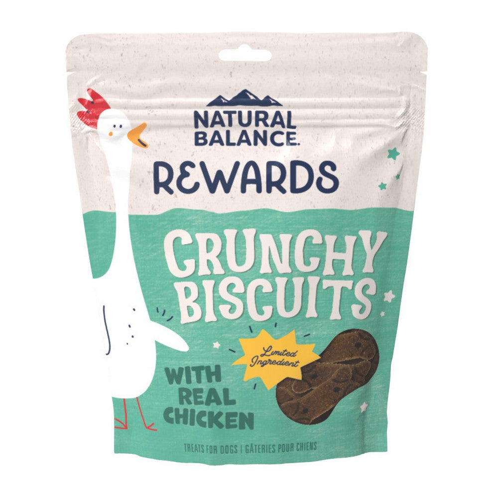 Natural Balance Pet Foods, Natural Balance Pet Foods Rewards Crunchy Biscuits Dog Treats, Chicken,  14 Ounces