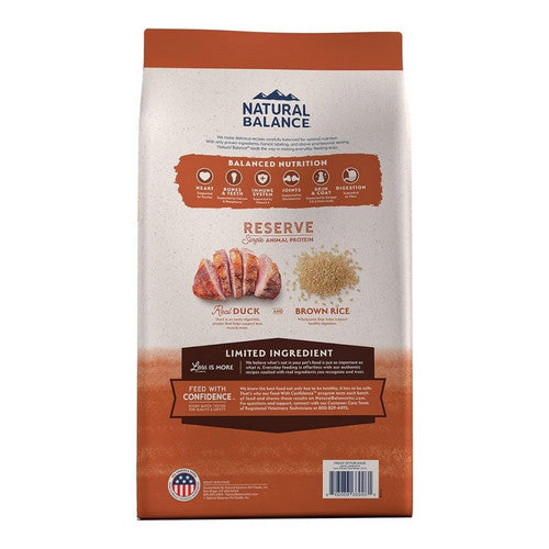 Natural Balance Pet Foods, Natural Balance Pet Foods Limited Ingredient Reserve Dry Dog Food, Duck & Brown Rice,  12 Lbs