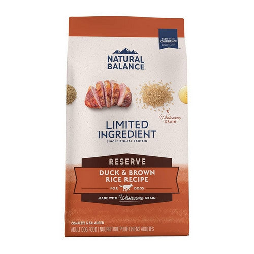 Natural Balance Pet Foods, Natural Balance Pet Foods Limited Ingredient Reserve Dry Dog Food, Duck & Brown Rice,  12 Lbs