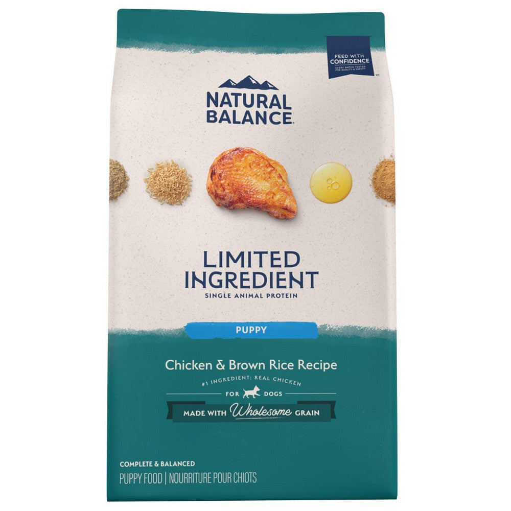 Natural Balance Pet Foods, Natural Balance Pet Foods Limited Ingredient Puppy Dry Dog Food, Chicken & Brown Rice,  24 Lbs